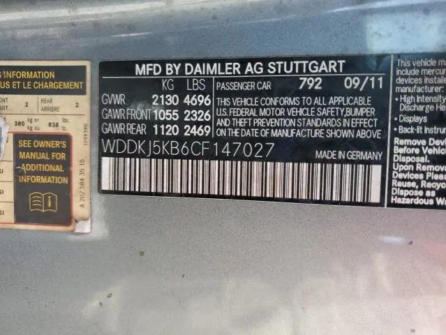 2012 MERCEDES-BENZ E 350  