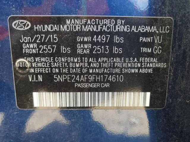 2015 HYUNDAI SONATA SE  