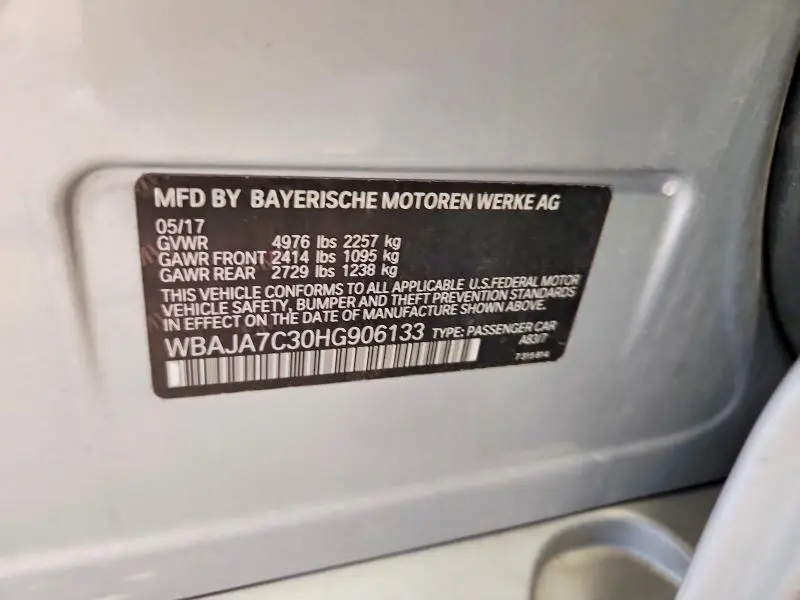 2017 BMW 530 XI  