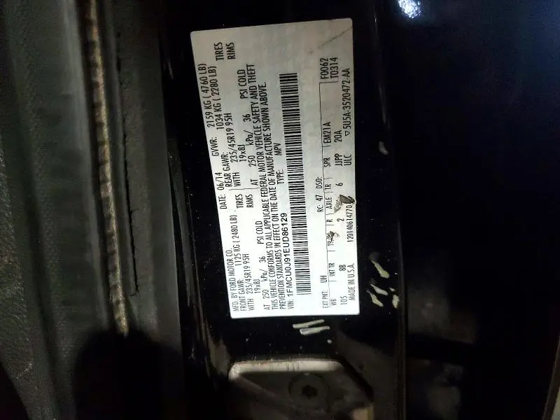 2014 FORD ESCAPE TITANIUM  