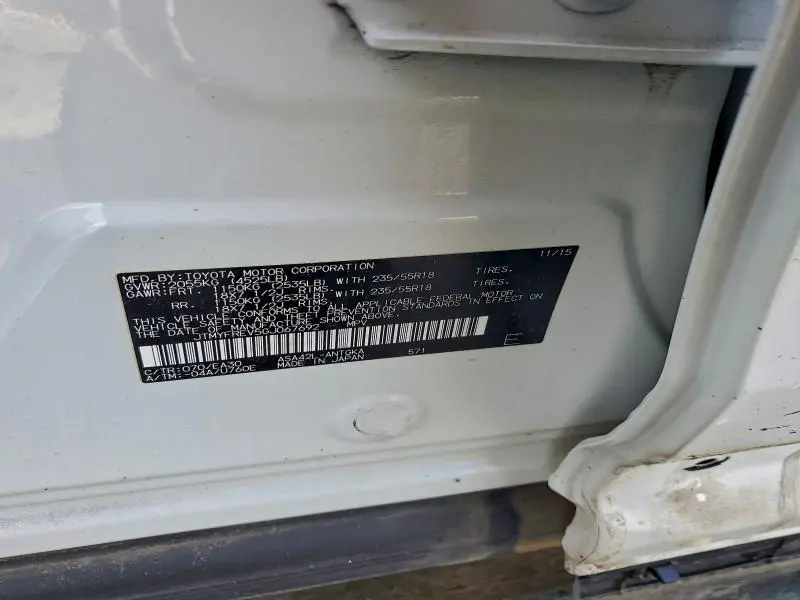 2016 TOYOTA RAV4 LIMITED  