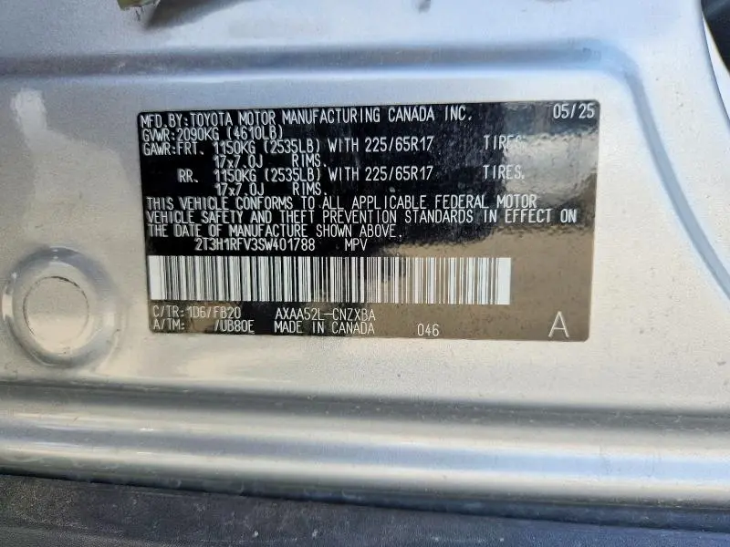 2025 TOYOTA RAV4 LE  