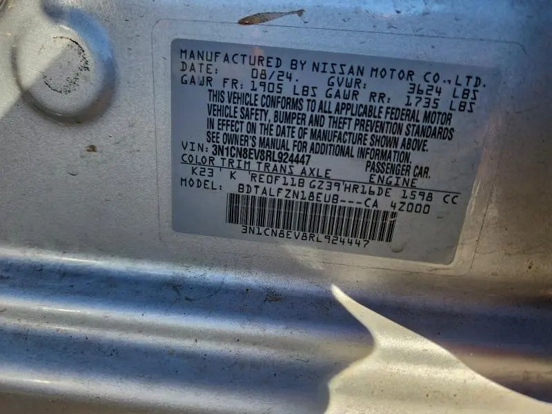 2024 NISSAN VERSA SV  