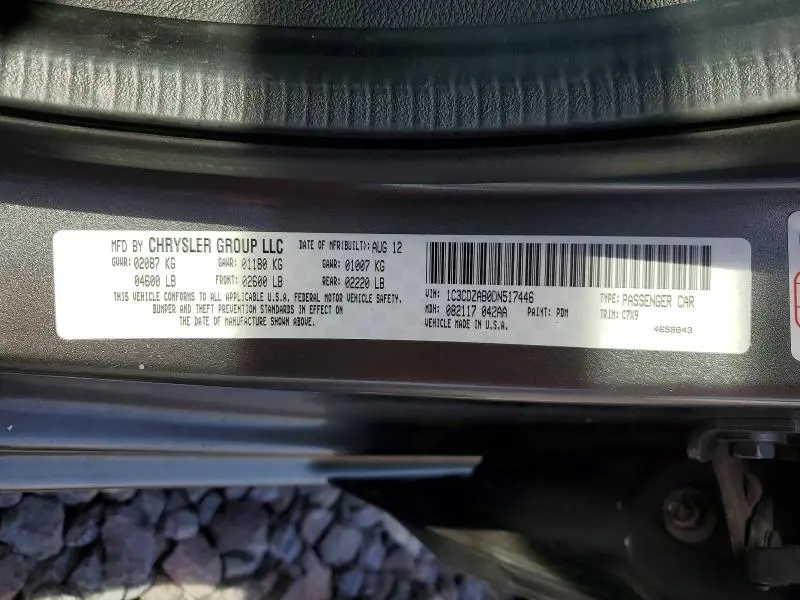2013 DODGE AVENGER SE  