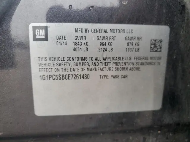 2014 CHEVROLET CRUZE LT  