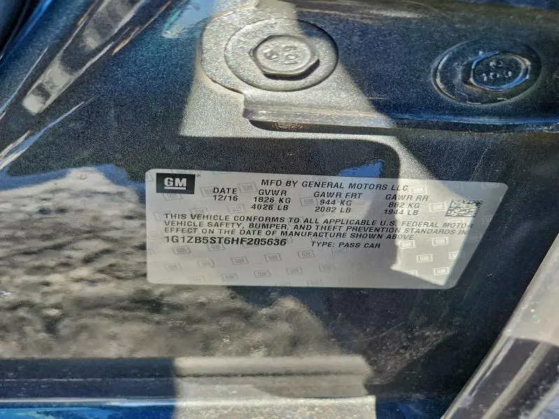 2017 CHEVROLET MALIBU LS  