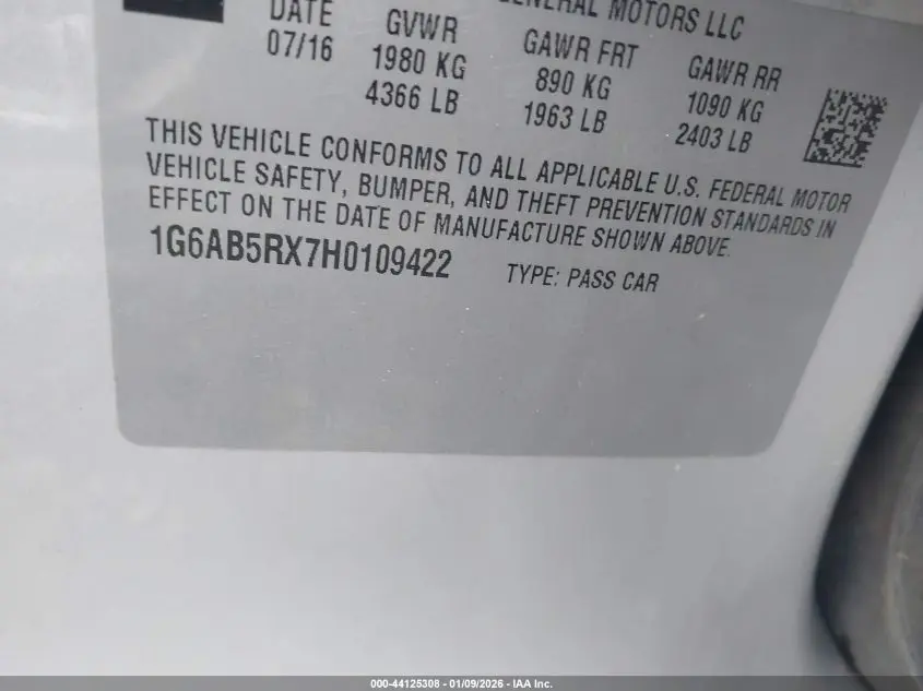 2017 CADILLAC ATS LUXURY