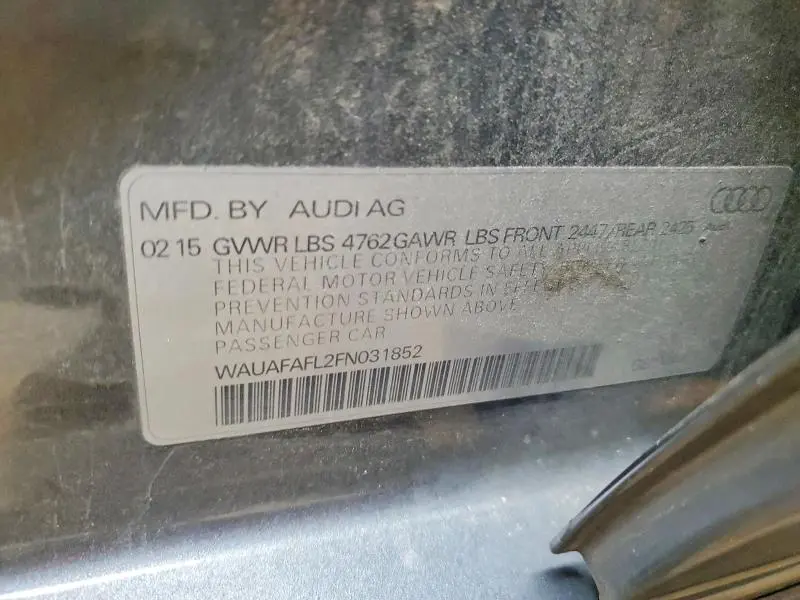 2015 AUDI A4 PREMIUM  