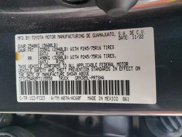 2023 TOYOTA TACOMA DOUBLE CAB  