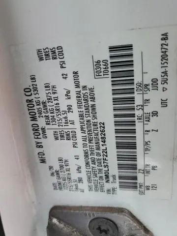 2020 FORD TRANSIT CONNECT XLT  