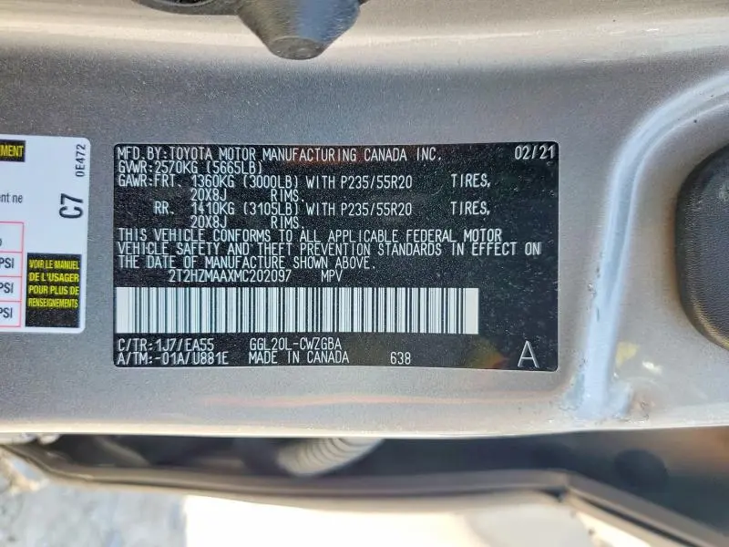 2021 LEXUS RX 350  