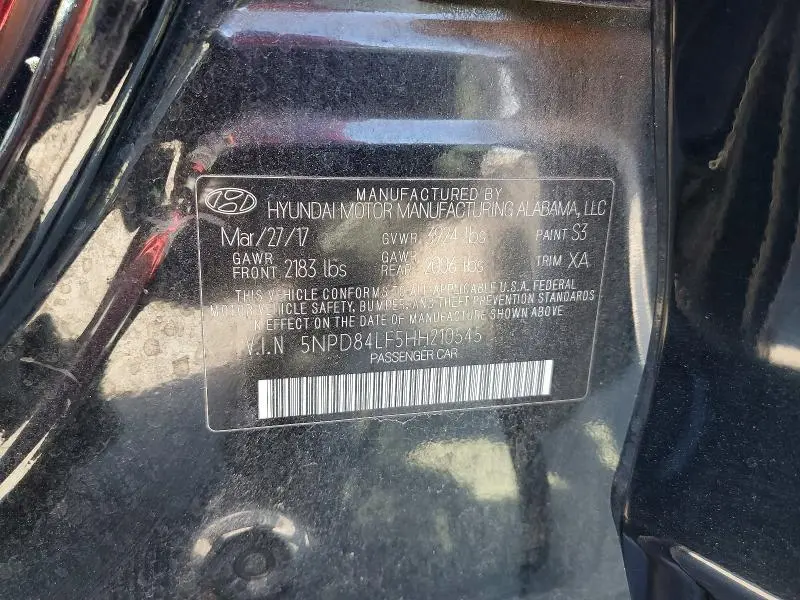 2017 HYUNDAI ELANTRA SE  