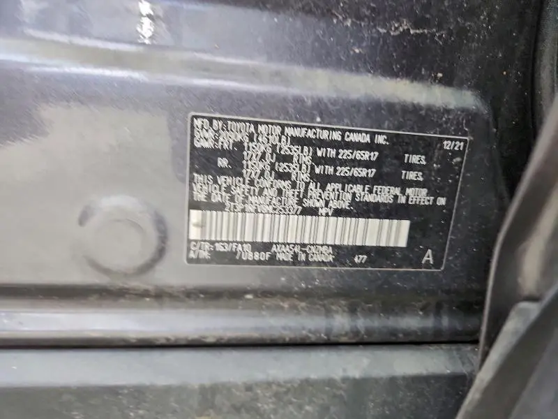 2021 TOYOTA RAV4 XLE  