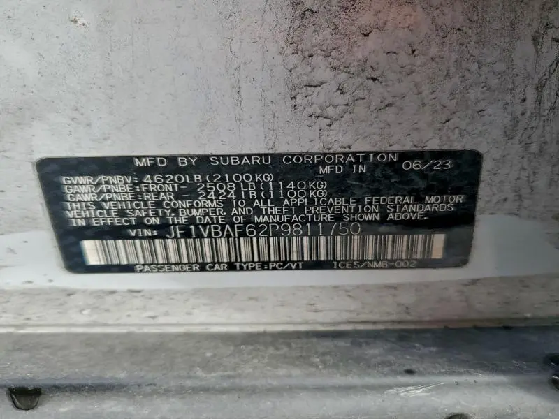 2023 SUBARU WRX PREMIUM  