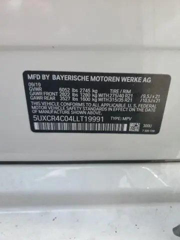 2020 BMW X5 SDRIVE 40I  