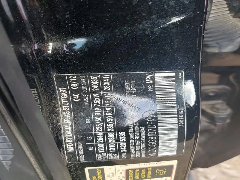 2013 MERCEDES-BENZ GLK 350 4MATIC  