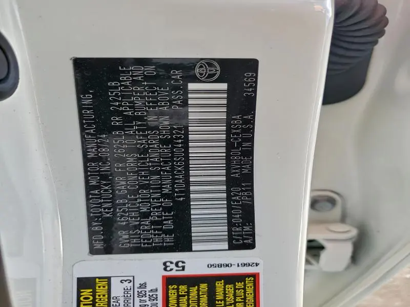 2025 TOYOTA CAMRY XSE  