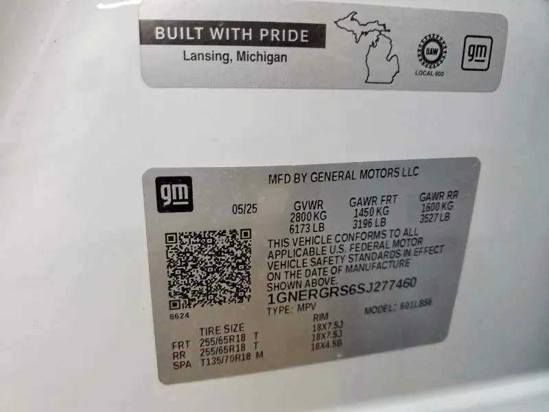 2025 CHEVROLET TRAVERSE LT  