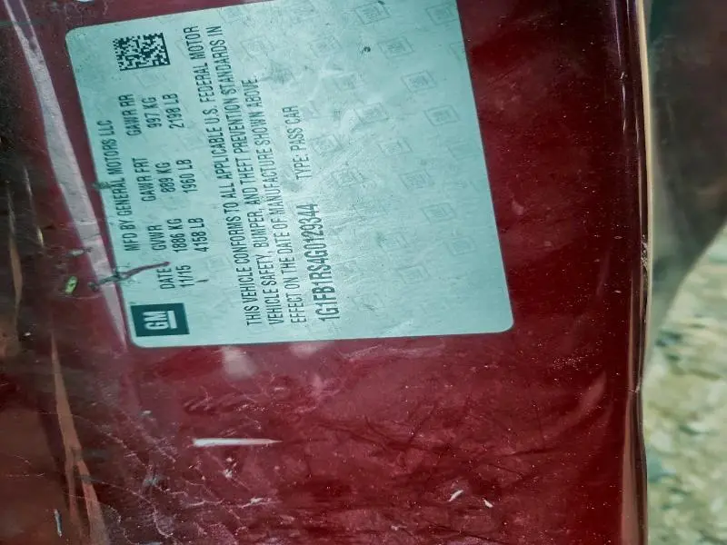 2016 CHEVROLET CAMARO LT  