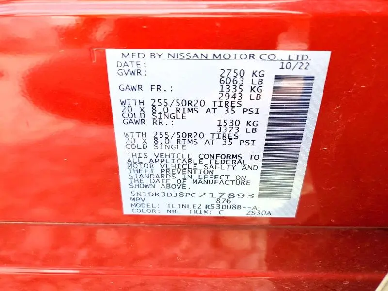 2023 NISSAN PATHFINDER PLATINUM  