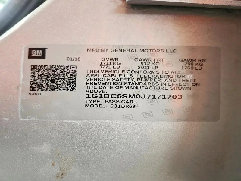 2018 CHEVROLET CRUZE LS  