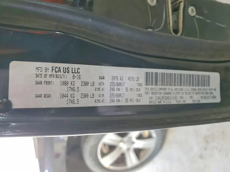 2017 JEEP PATRIOT LATITUDE  