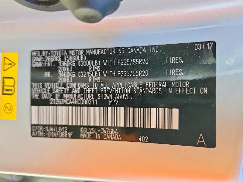 2017 LEXUS RX 350 BASE  