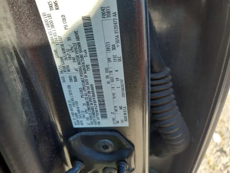 2015 FORD F150 SUPERCREW  