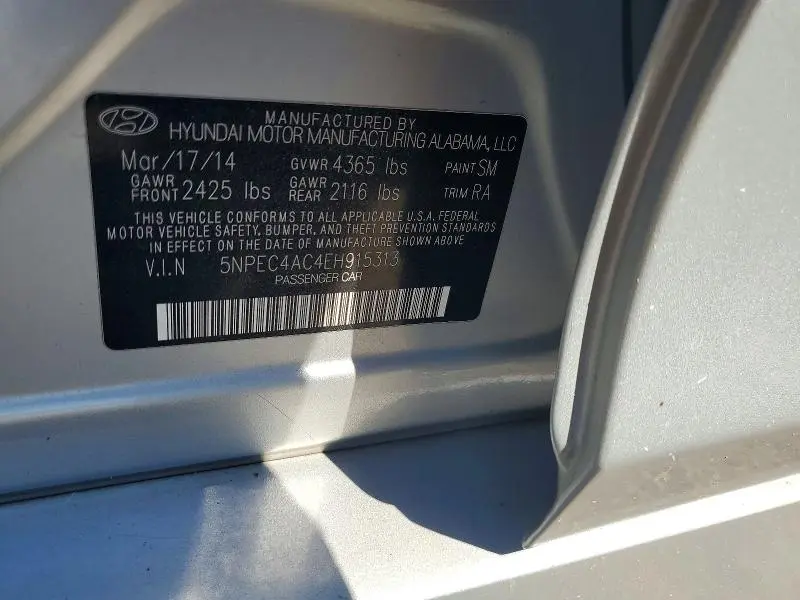 2014 HYUNDAI SONATA SE  