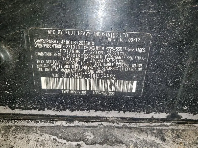 2013 SUBARU FORESTER 2.5X PREMIUM  