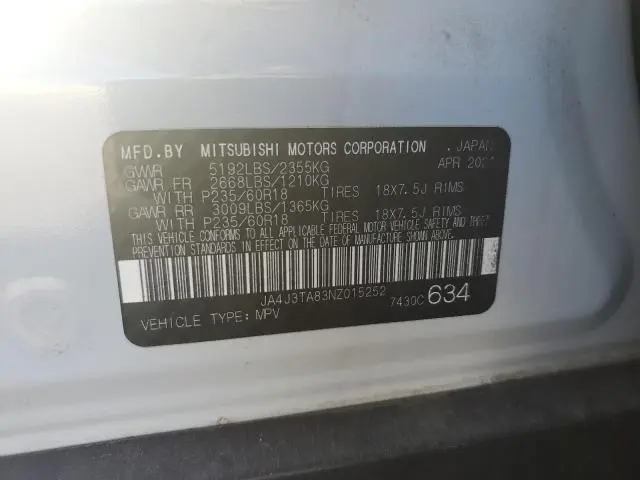 2022 MITSUBISHI OUTLANDER ES