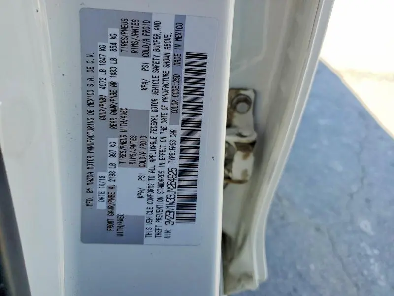 2018 MAZDA 3 GRAND TOURING  