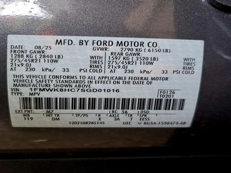2025 FORD EXPLORER PLATINUM  