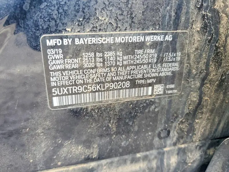 2019 BMW X3 XDRIVE30I  