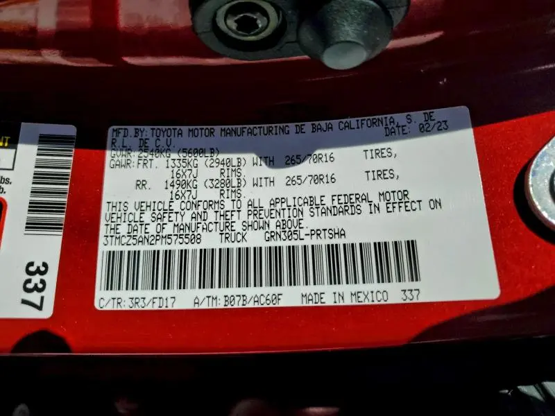 2023 TOYOTA TACOMA DOUBLE CAB  