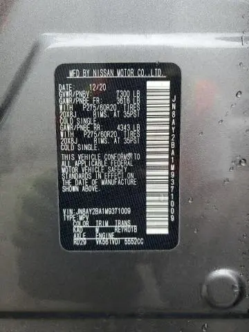 2021 NISSAN ARMADA SL  