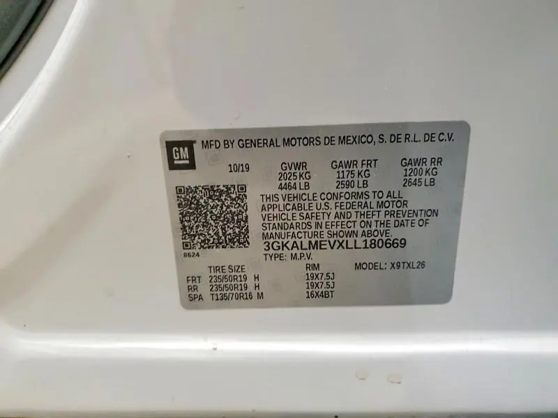 2020 GMC TERRAIN SLE  