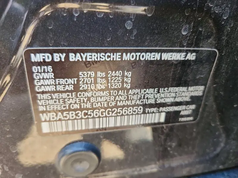 2016 BMW 535 XI  