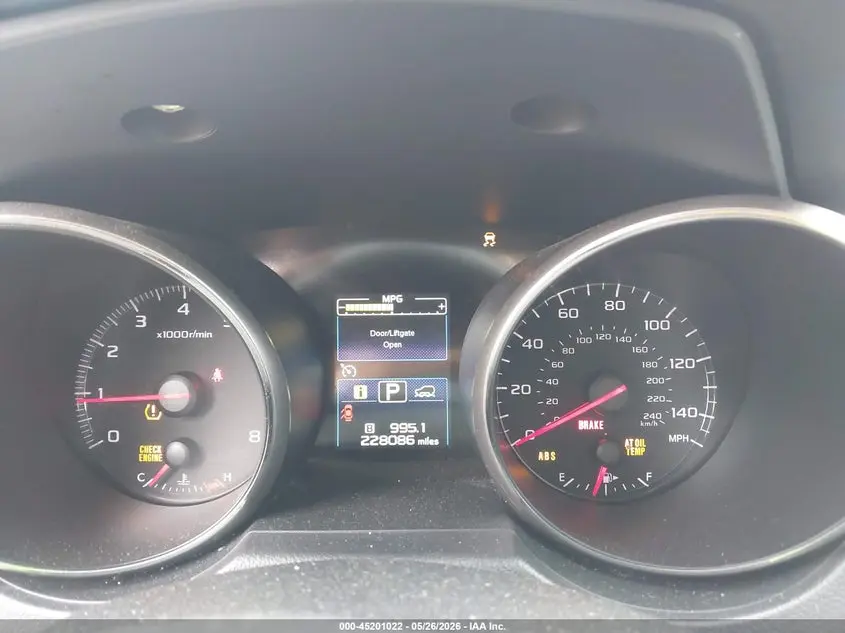 2018 SUBARU OUTBACK 2.5I