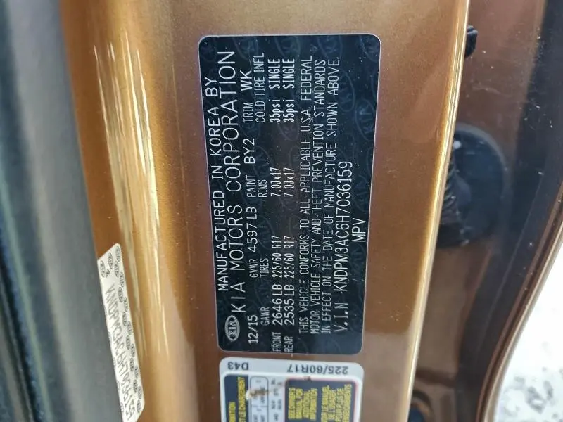 2017 KIA SPORTAGE LX  