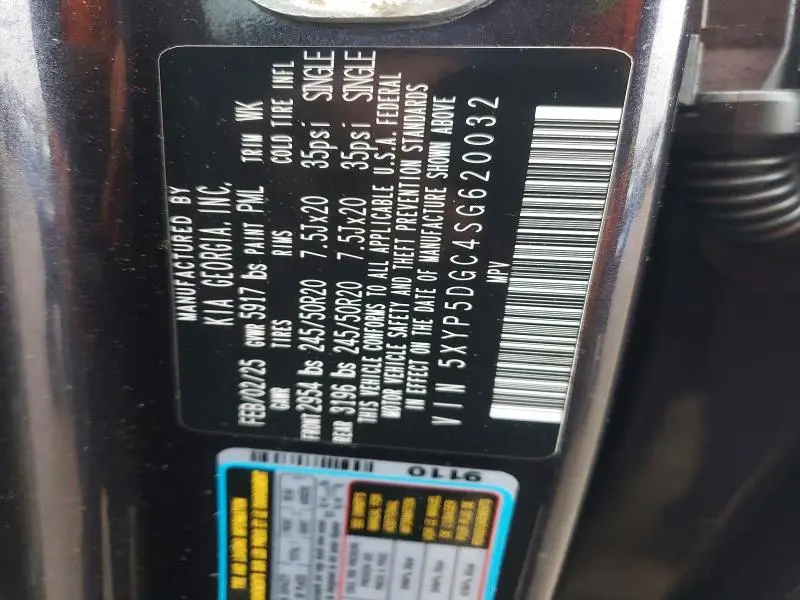 2025 KIA TELLURIDE SX  