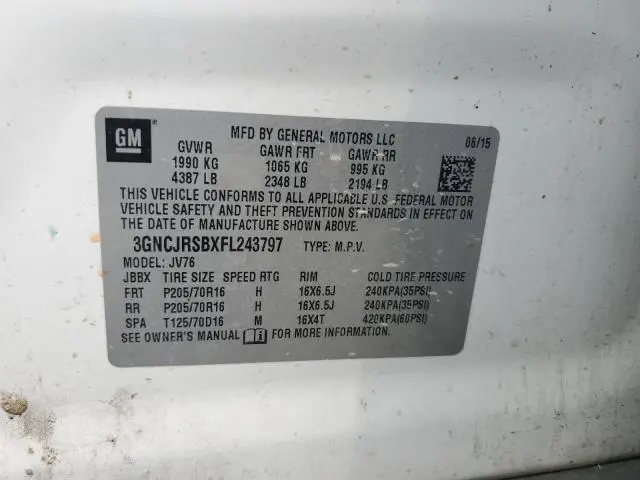2015 CHEVROLET TRAX 1LT  