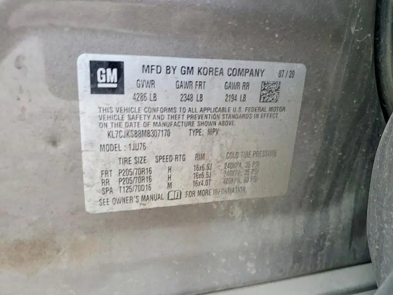 2021 CHEVROLET TRAX LS  