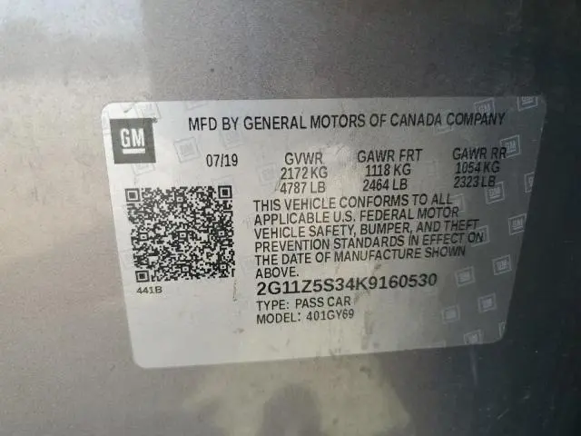 2019 CHEVROLET IMPALA LT