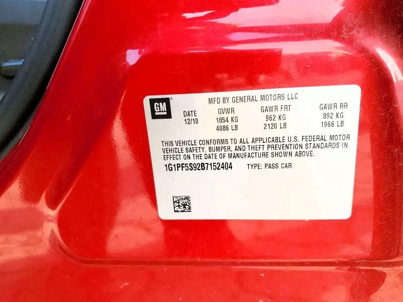 2011 CHEVROLET CRUZE LT  