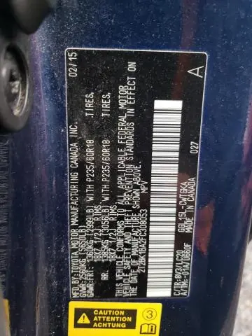 2015 LEXUS RX 350 BASE  