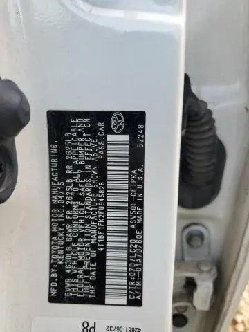 2015 TOYOTA CAMRY XSE  