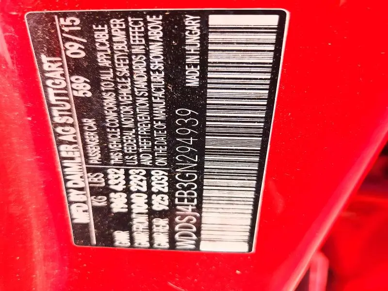 2016 MERCEDES-BENZ CLA 250  