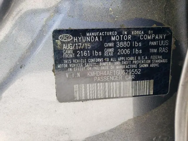 2016 HYUNDAI ELANTRA SE