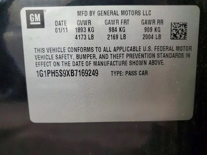 2011 CHEVROLET CRUZE LTZ  